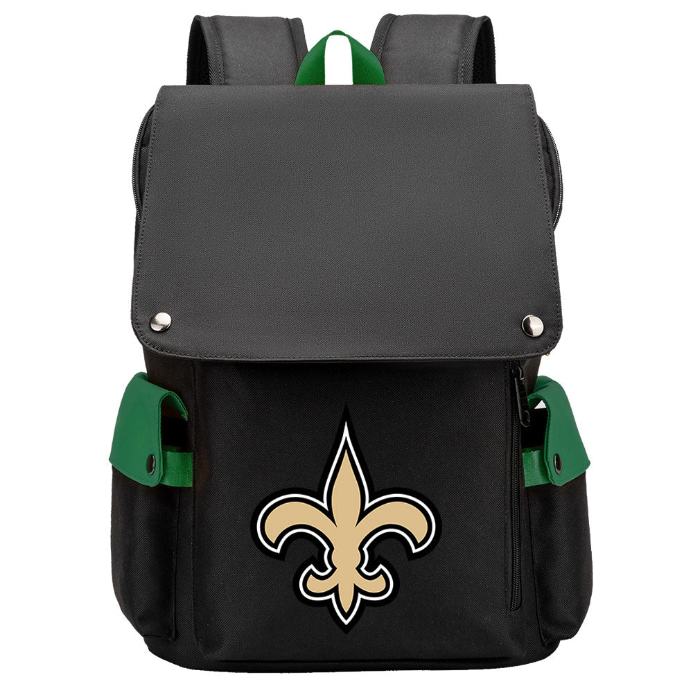 New Orleans Saints Football Team Rugby Laptop Backpack Oxford School Bag