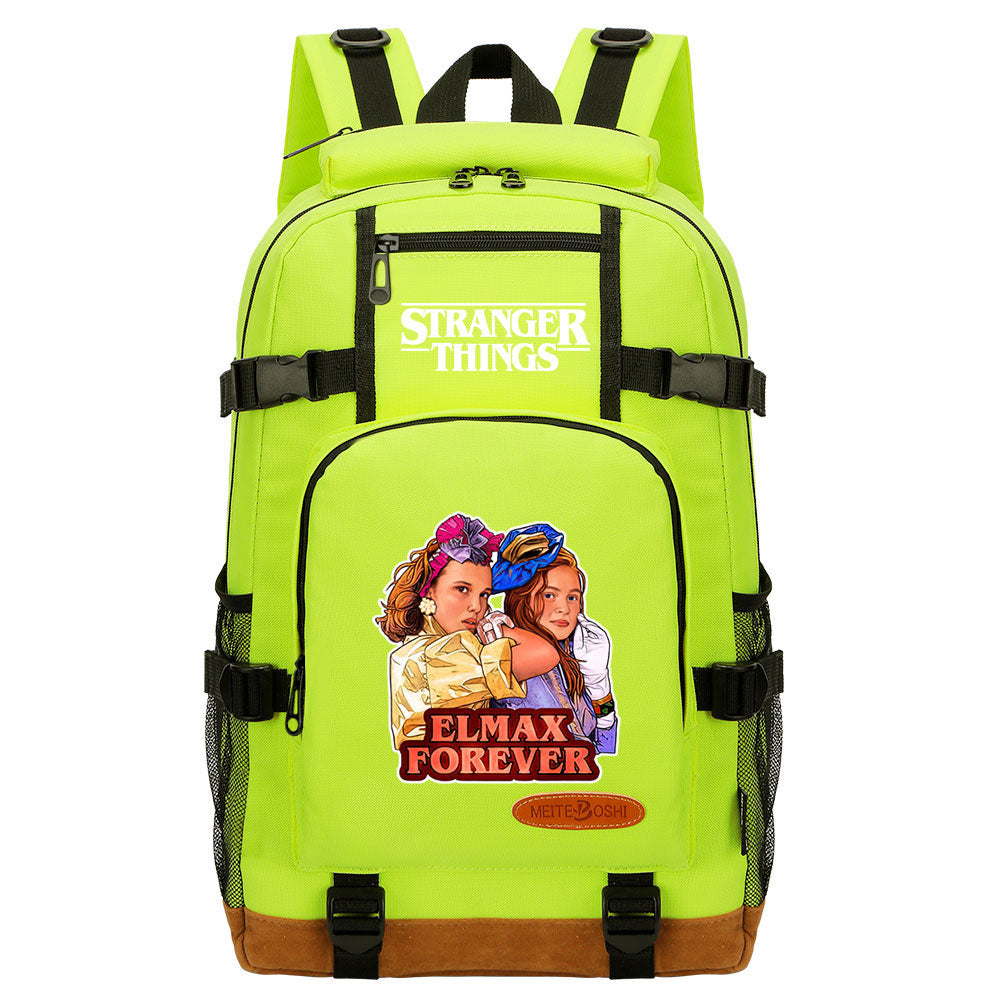 Strangers Things Max Mayfield Waterproof Backpack School Notebook Travel Bag