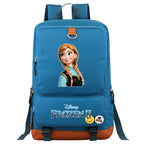 Frozen Elsa Anna Proof Backpack NoteBook Laptop School Bag