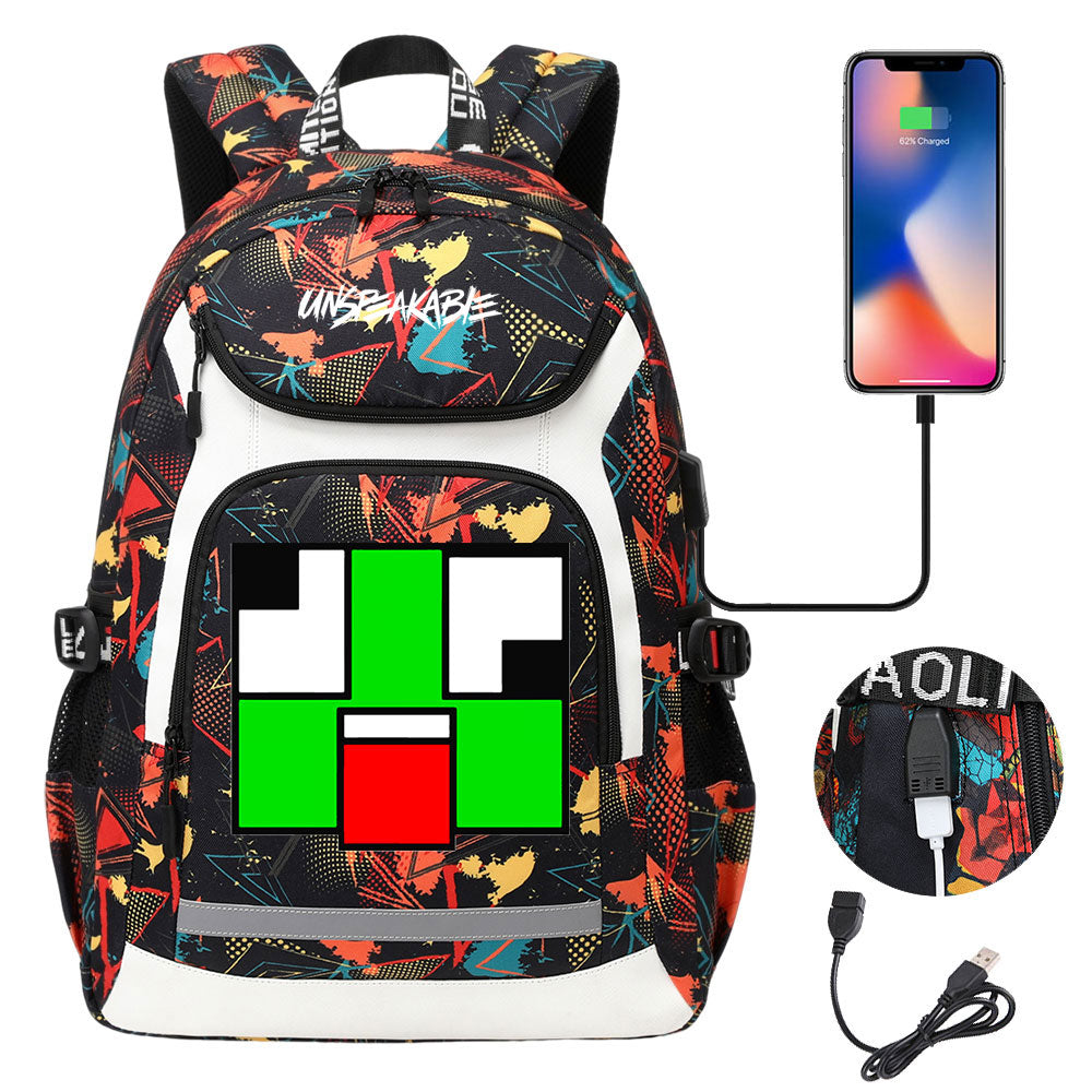 Unspeakable Gaming Backpack School Notebook Travel Bags With USB