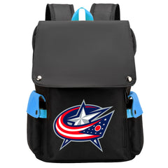 Columbus Blue Jackets Hockey Team School Backpack Oxford Laptop Bag