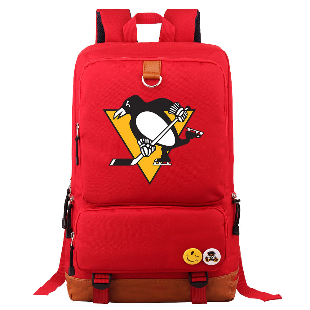 Pittsburgh Penguins Hockey Team Proof Backpack NoteBook Laptop School Bag