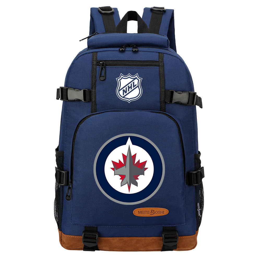 Winnipeg Jets Hockey League  Waterproof Backpack School Notebook Travel Bag