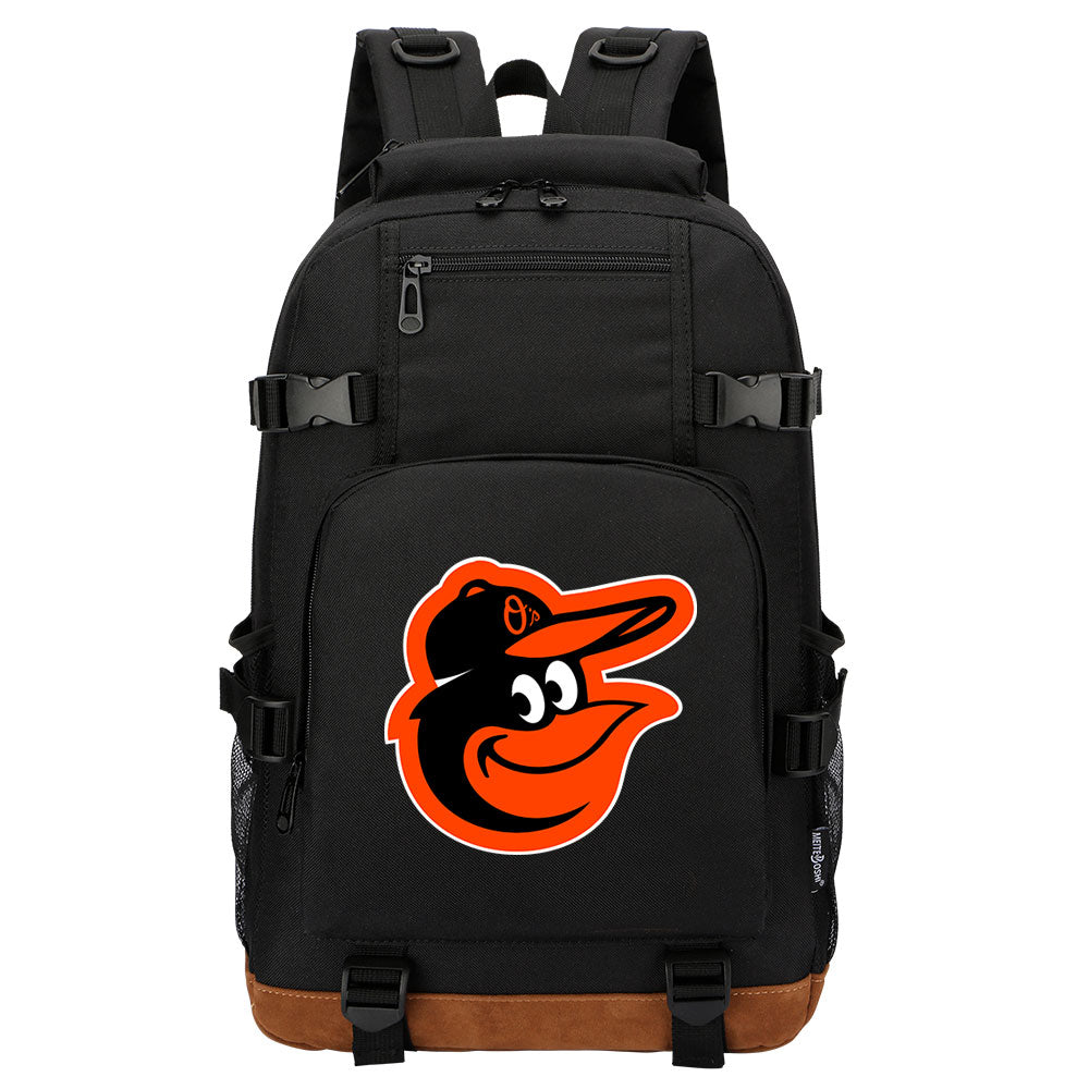 Baltimore Orioles Waterproof Backpack School Notebook Travel Bag