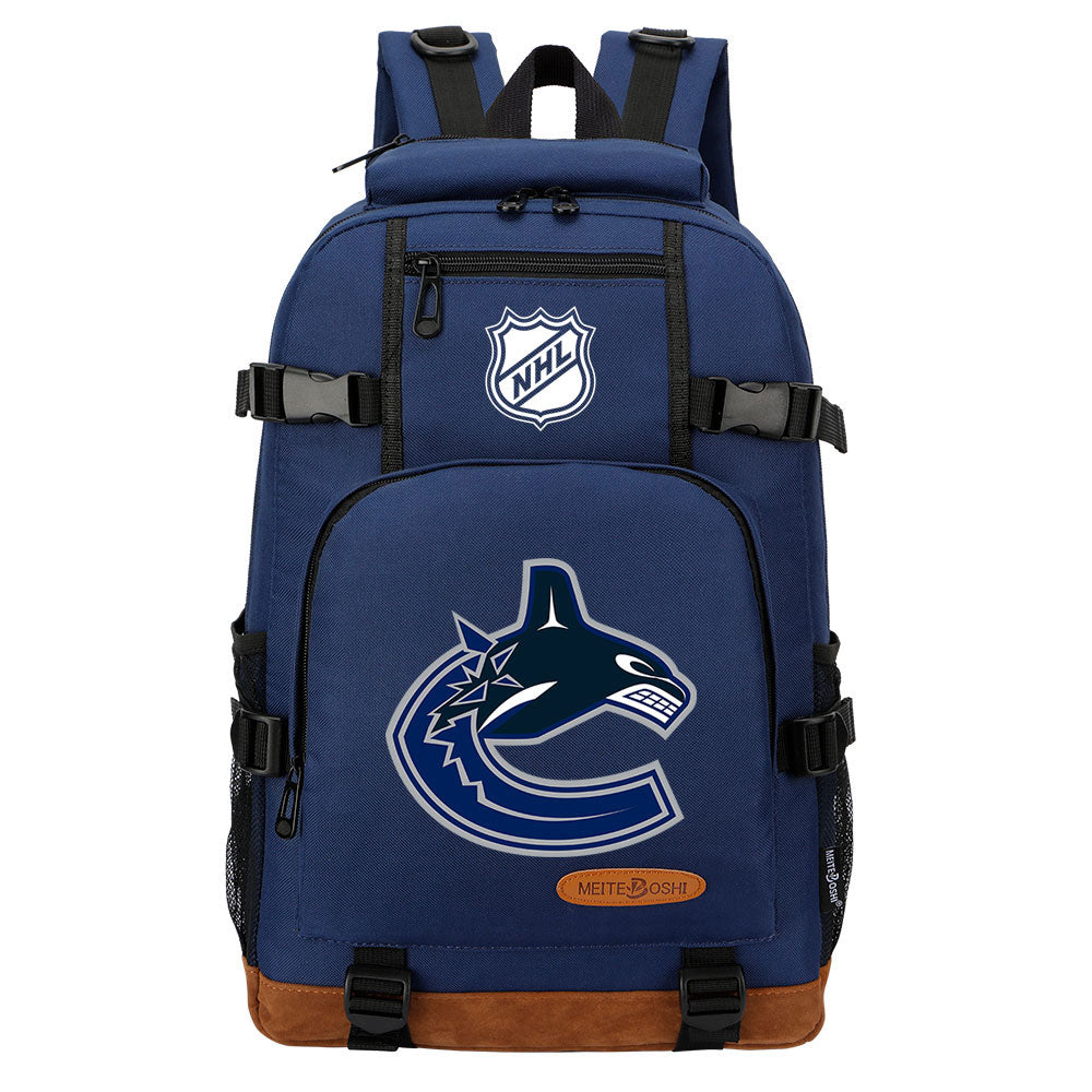 Vancouver Canucks Hockey League Waterproof Backpack School Notebook Travel Bag