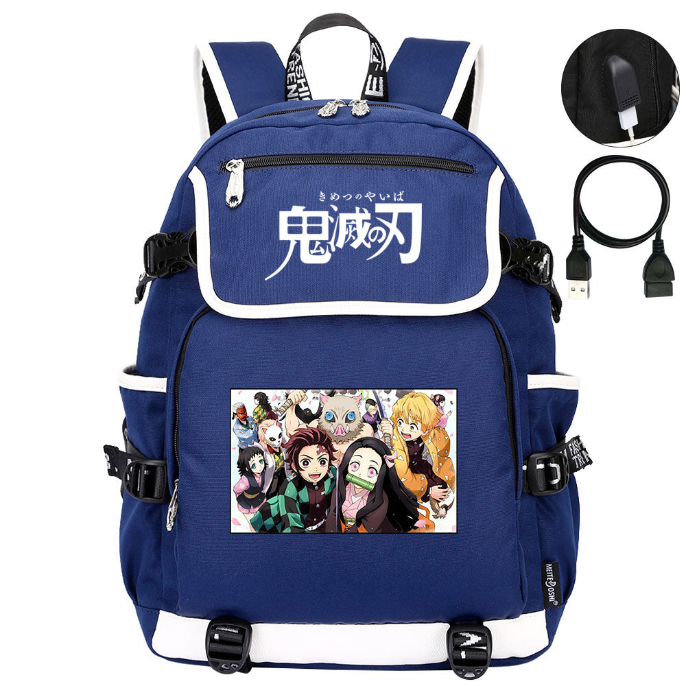Demon Slayer Kimetsu No Yaiba Backpack School Notebook Travel Bags