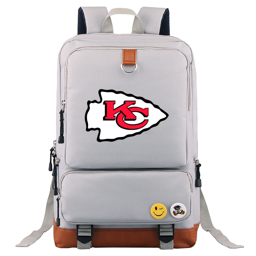 Kansas City Chiefs Football Team Rugby Proof Backpack NoteBook Laptop School Bag