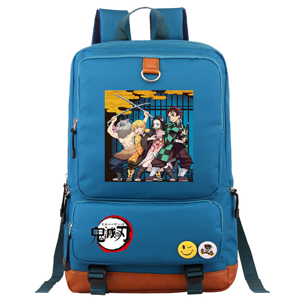 Demon Slayer Kimetsu No Yaiba Proof Backpack NoteBook Laptop School Bag