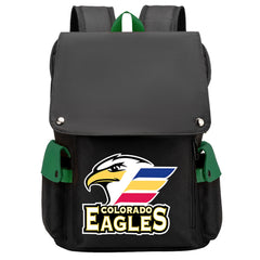 Colorado Eagles Hockey Team School Backpack Oxford Laptop Bag