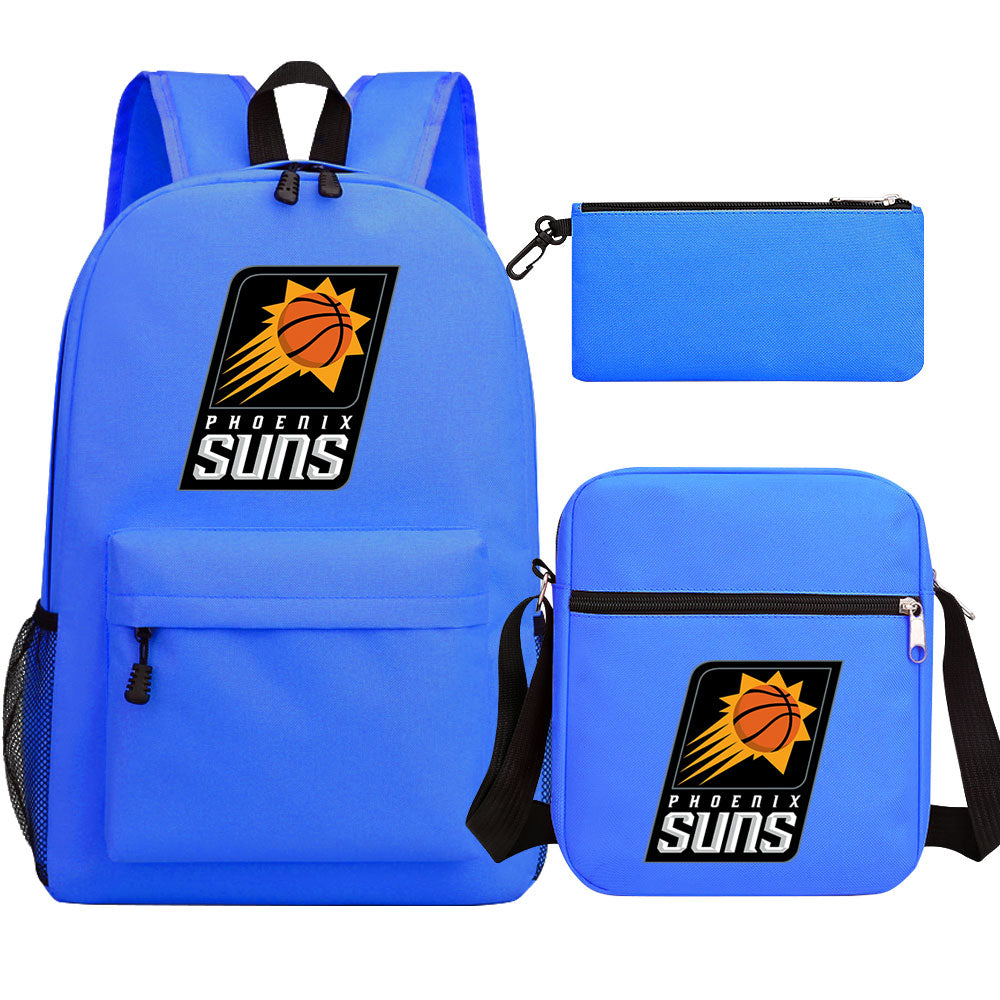 Phoenix Suns Basketball School Backpack Shoulder Bag Pencil Bags 3pcs Set