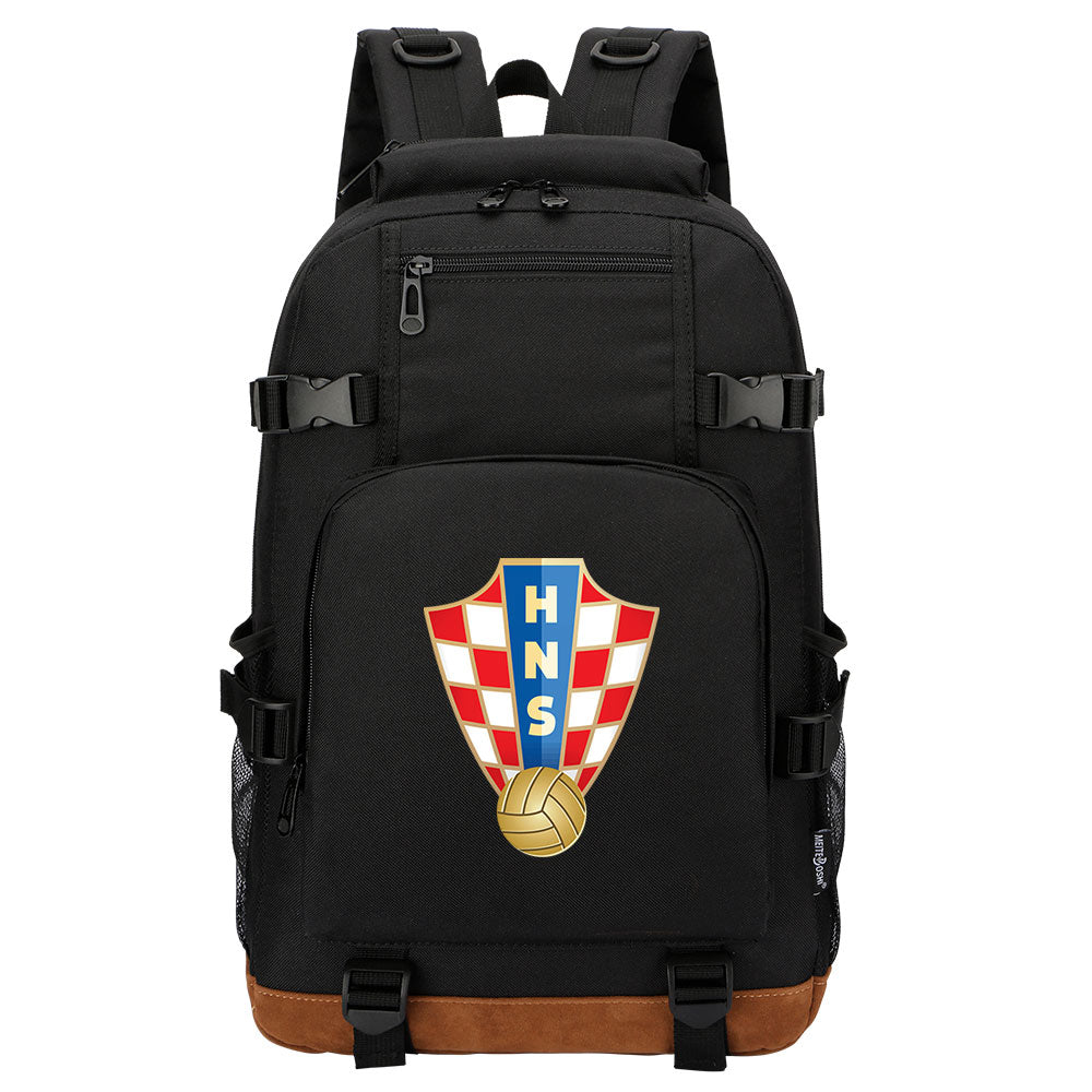 Croatia National Football Team Waterproof Backpack School Notebook Travel Bag