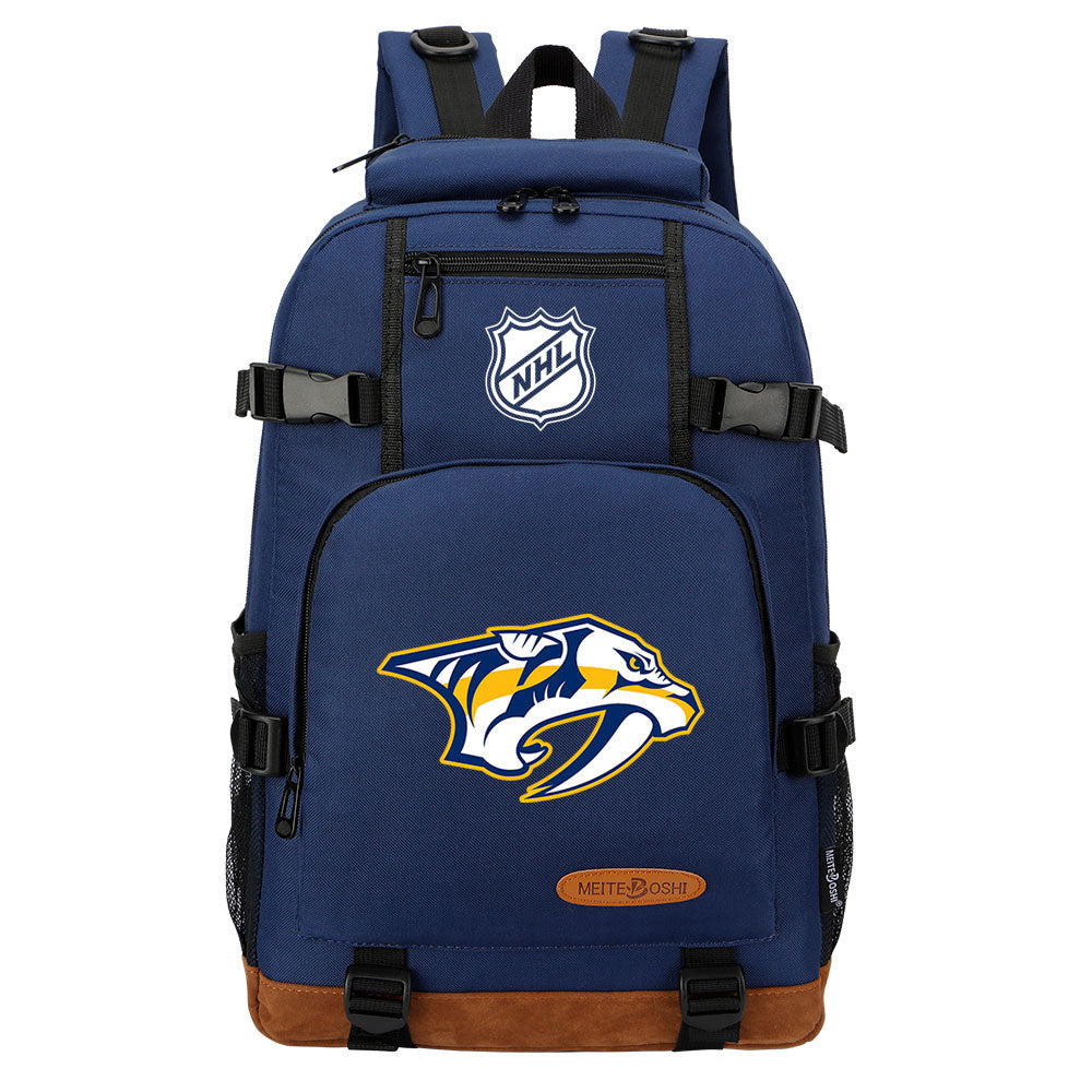 Nashville Predators Hockey League Waterproof Backpack School Notebook Travel Bag