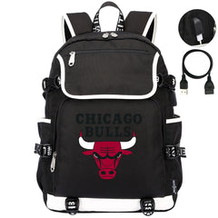 Chicago Bulls Backpack School Notebook Travel Bags