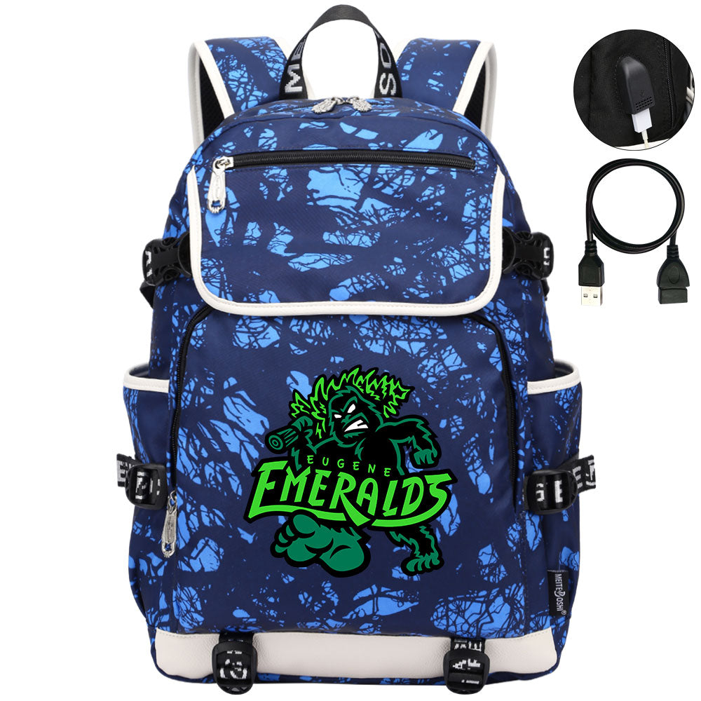 Eugene Emeralds Backpack School Notebook Travel Bags