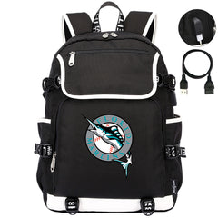 Florida Marlins Backpack School Notebook Travel Bags