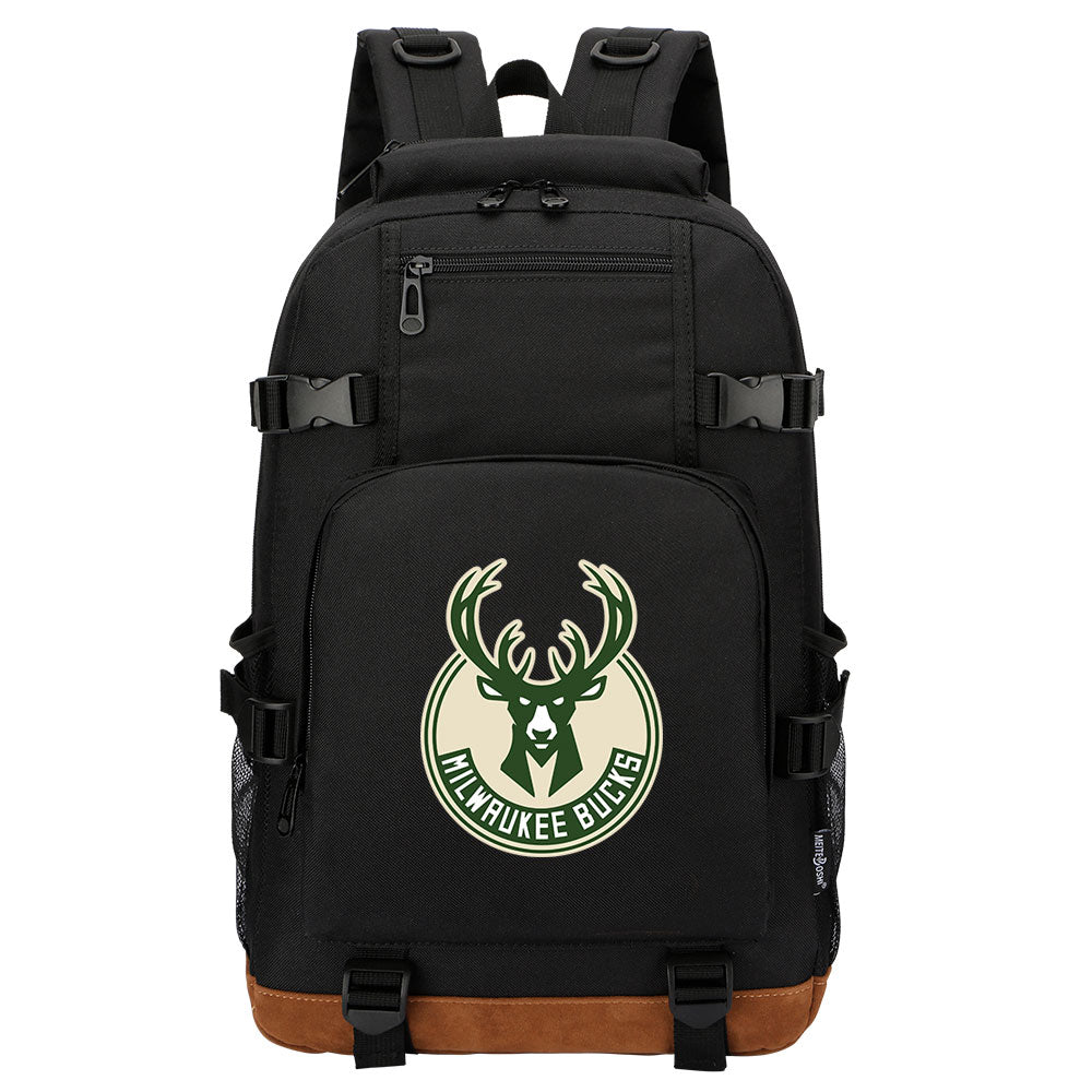 Milwaukee Bucks Waterproof Backpack School Notebook Travel Bag