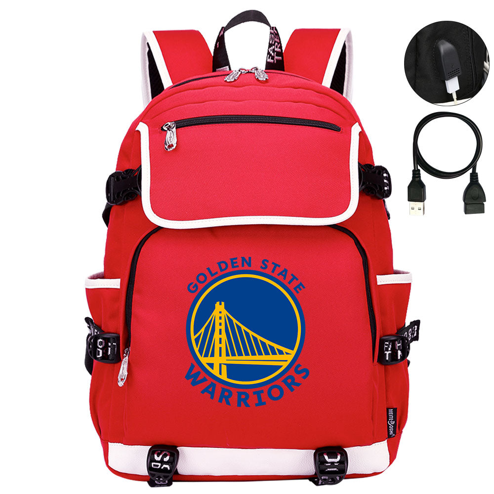 Golden State Warriors Backpack School Notebook Travel Bags