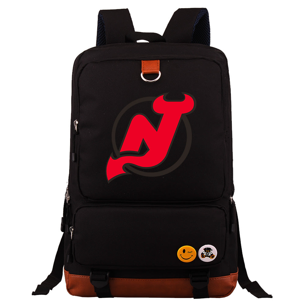 New Jersey Devils Hockey Team Proof Backpack NoteBook Laptop School Bag