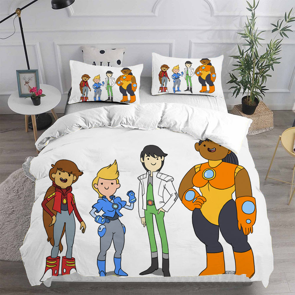 Bravest Warriors Cosplay Bedding Set Duvet Cover Pillowcases Halloween Home Decor