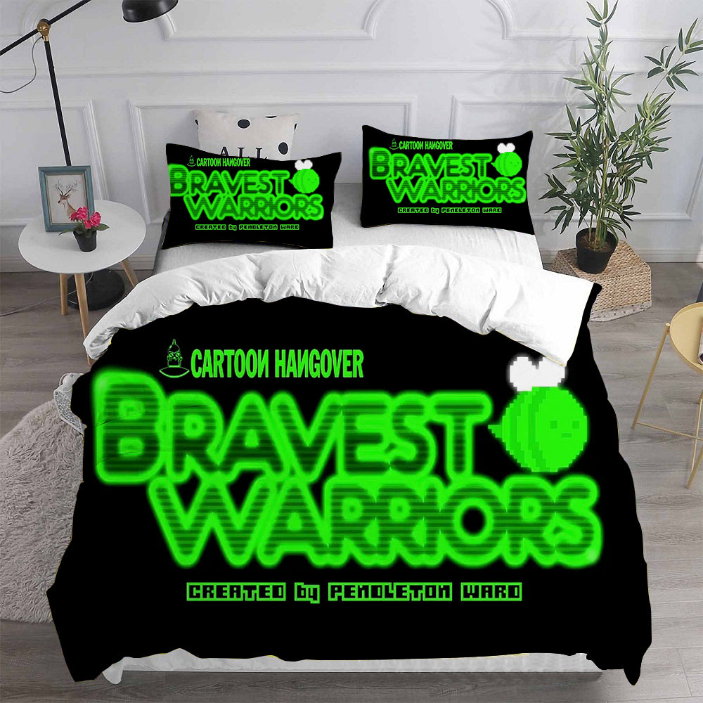 Bravest Warriors Cosplay Bedding Set Duvet Cover Pillowcases Halloween Home Decor