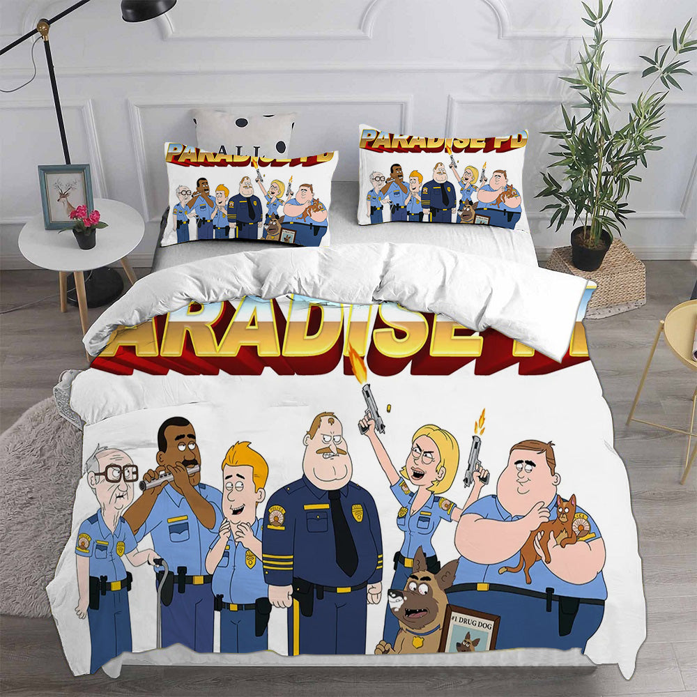 Brickleberry Cosplay Bedding Set Duvet Cover Pillowcases Halloween Home Decor