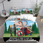 Brickleberry Cosplay Bedding Set Duvet Cover Pillowcases Halloween Home Decor