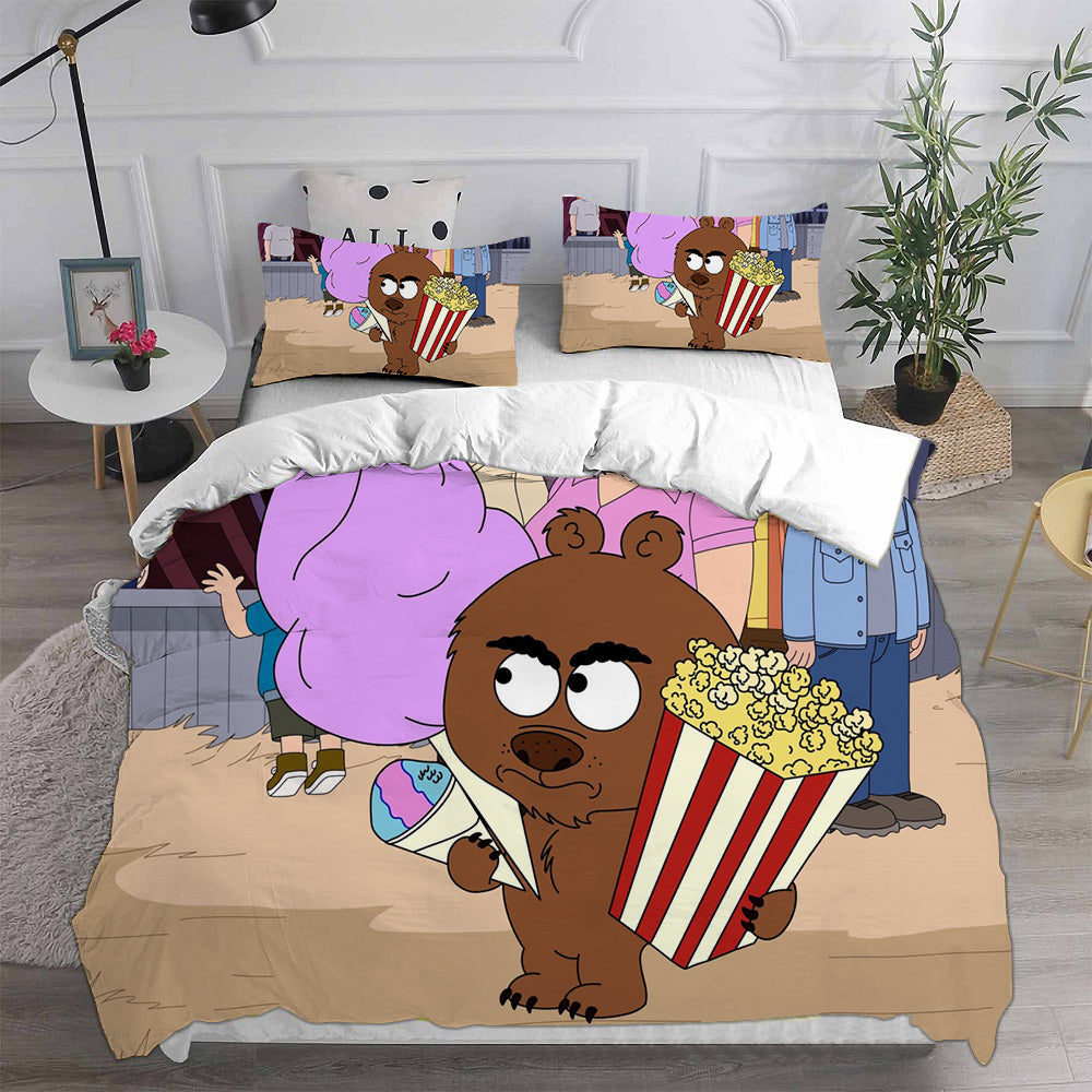 Brickleberry Cosplay Bedding Set Duvet Cover Pillowcases Halloween Home Decor