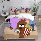Brickleberry Cosplay Bedding Set Duvet Cover Pillowcases Halloween Home Decor