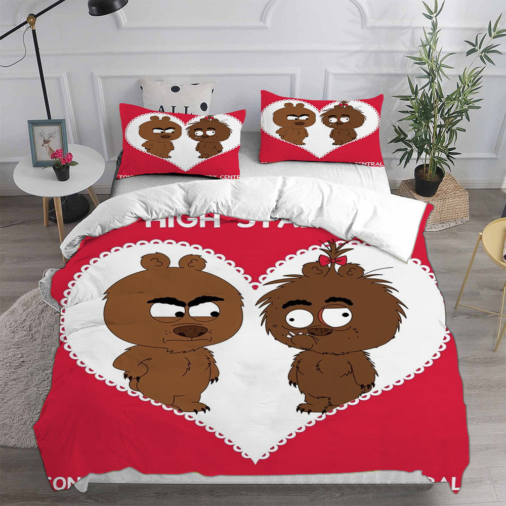 Brickleberry Cosplay Bedding Set Duvet Cover Pillowcases Halloween Home Decor