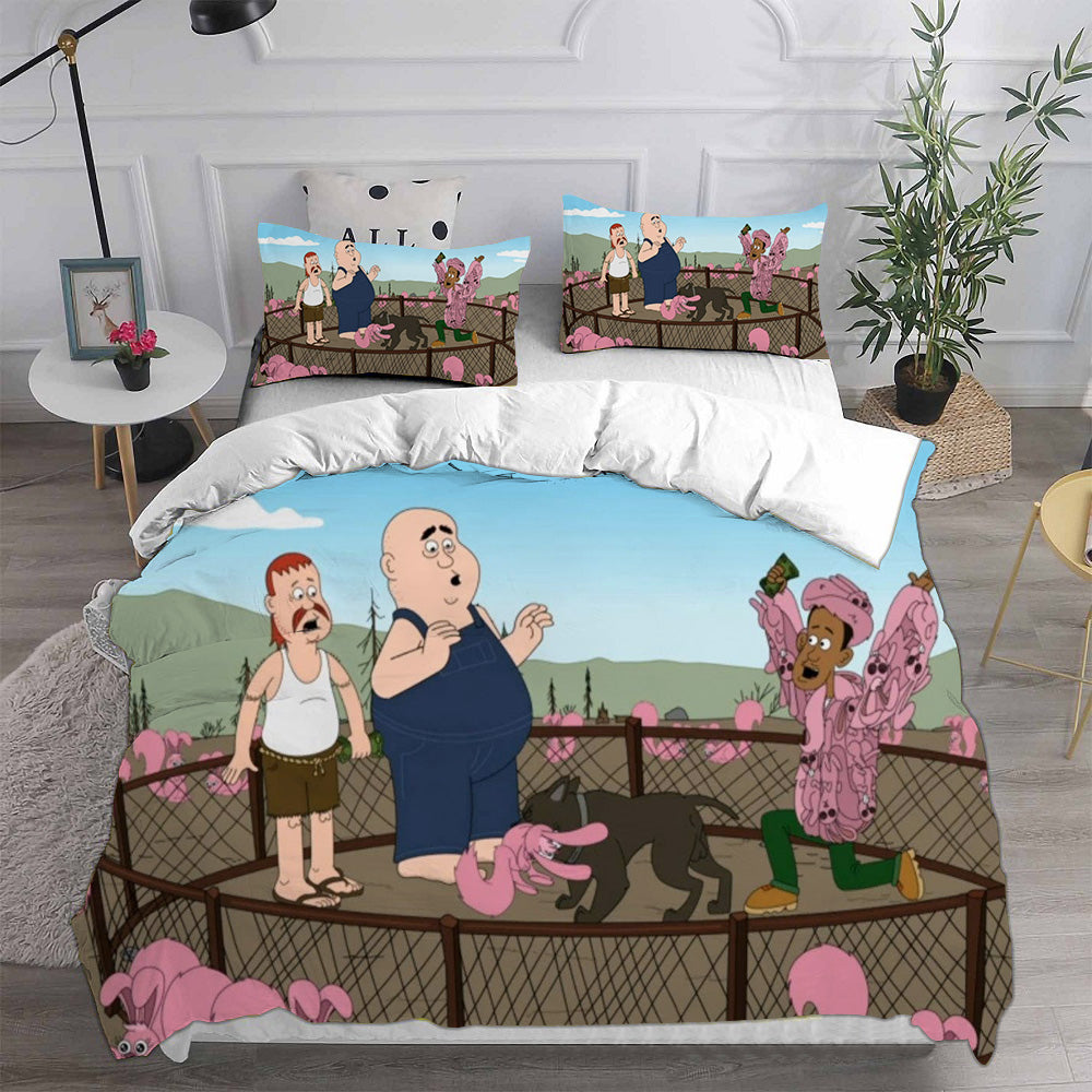 Brickleberry Cosplay Bedding Set Duvet Cover Pillowcases Halloween Home Decor