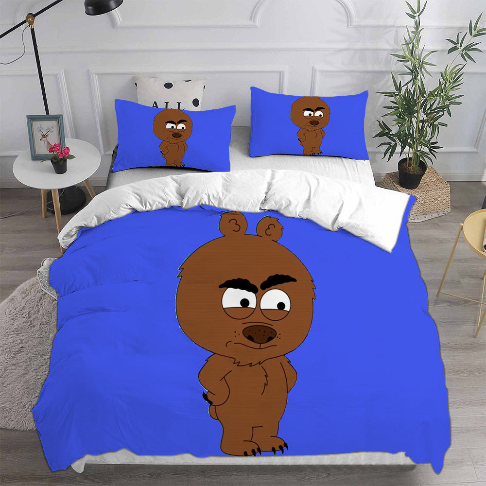 Brickleberry Cosplay Bedding Set Duvet Cover Pillowcases Halloween Home Decor