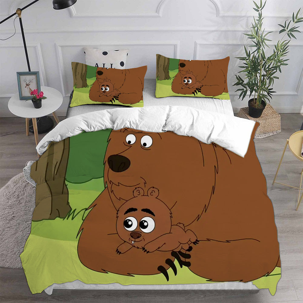 Brickleberry Cosplay Bedding Set Duvet Cover Pillowcases Halloween Home Decor