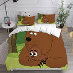 Brickleberry Cosplay Bedding Set Duvet Cover Pillowcases Halloween Home Decor