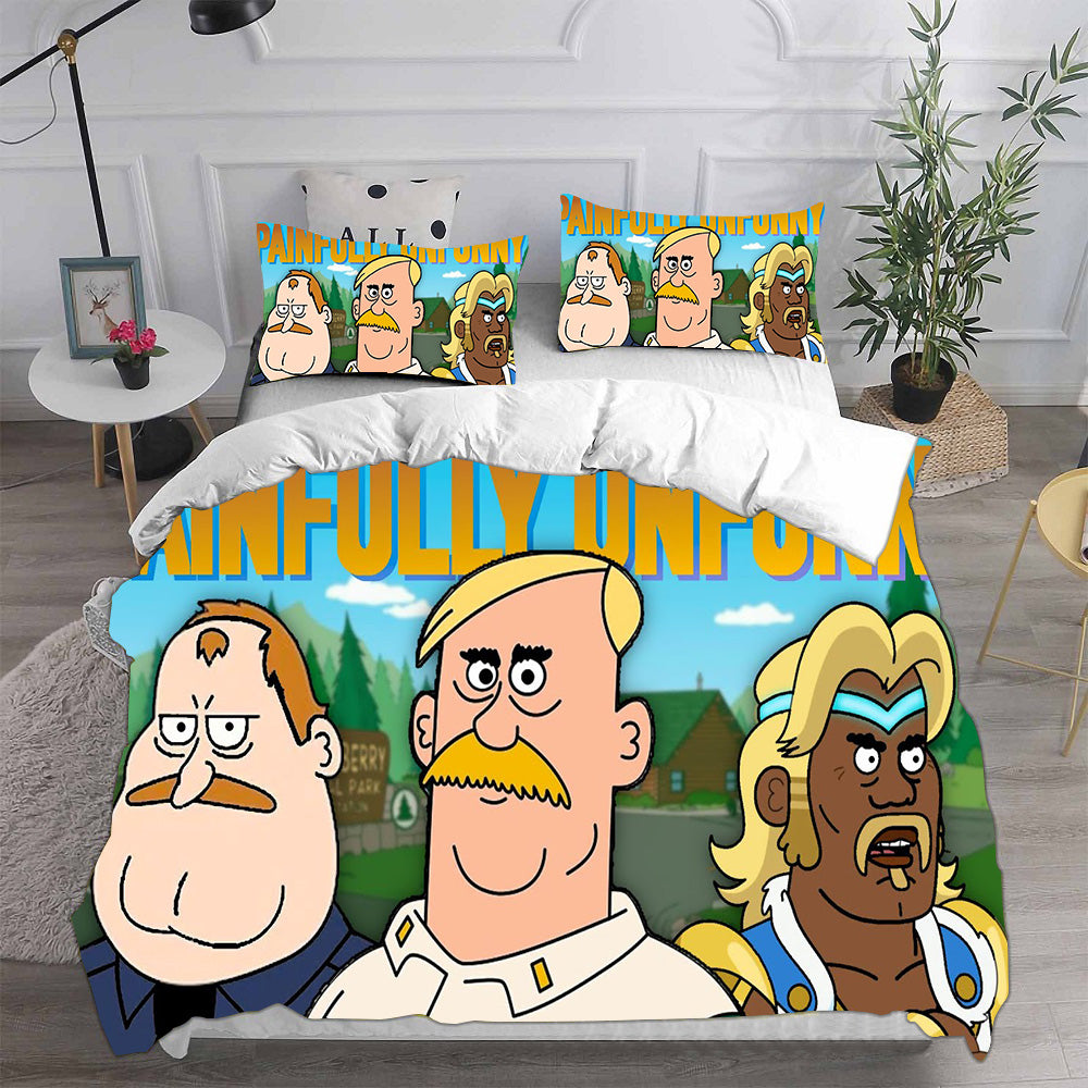 Brickleberry Cosplay Bedding Set Duvet Cover Pillowcases Halloween Home Decor