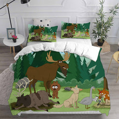 Brickleberry Cosplay Bedding Set Duvet Cover Pillowcases Halloween Home Decor