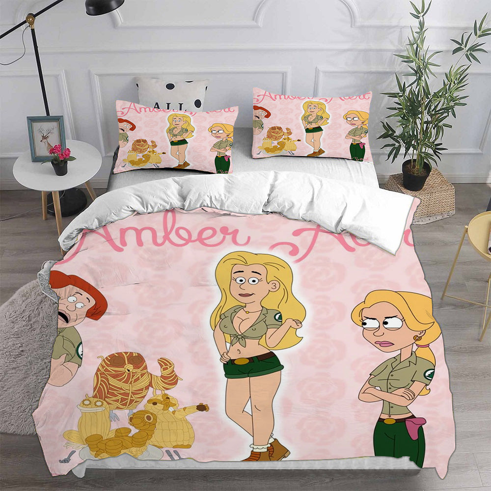 Brickleberry Cosplay Bedding Set Duvet Cover Pillowcases Halloween Home Decor