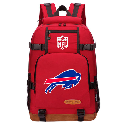 Buffalo Bills Football Team Rugby Waterproof Backpack School Notebook Travel Bag