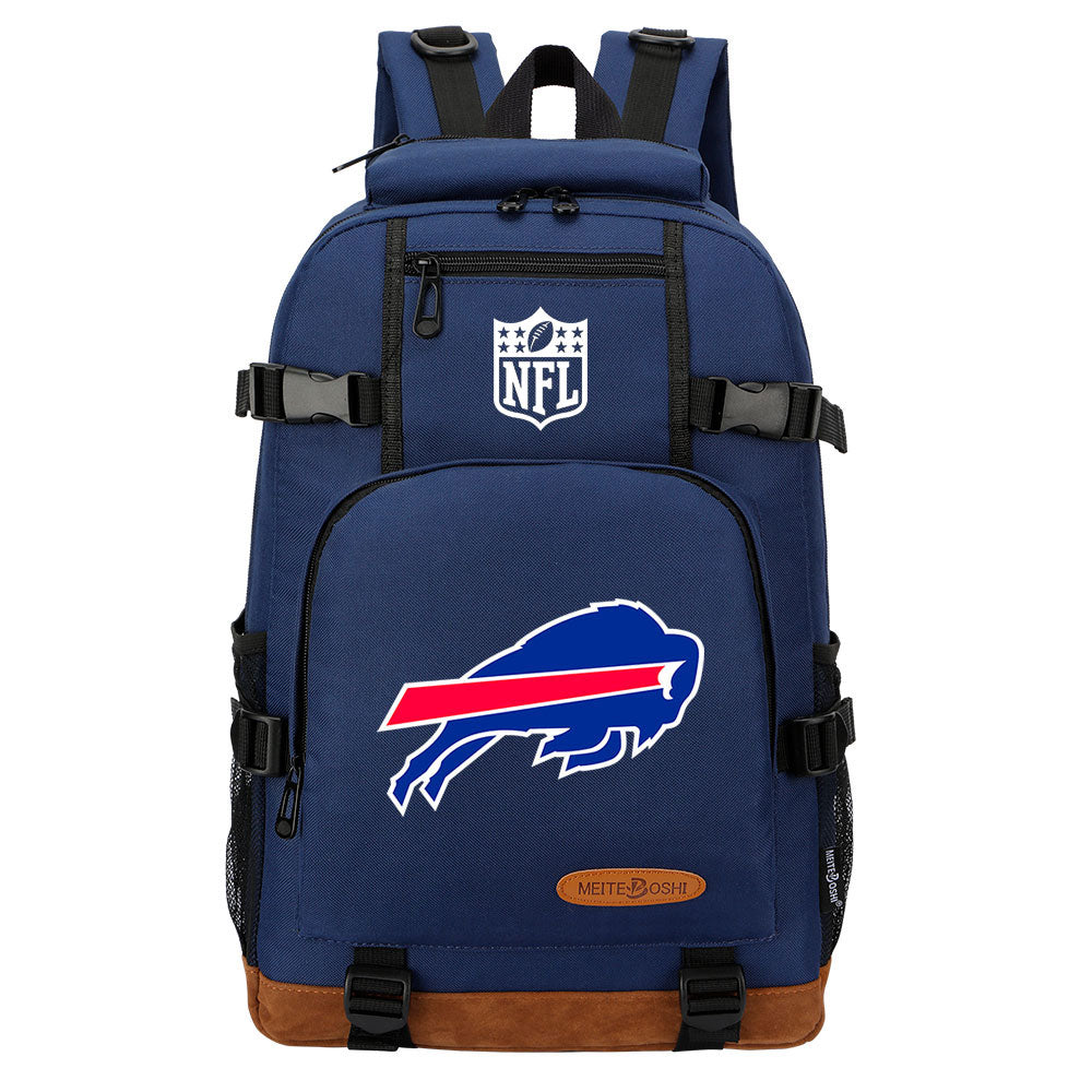 Buffalo Bills Football Team Rugby Waterproof Backpack School Notebook Travel Bag