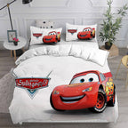 Cars Cosplay Bedding Set Duvet Cover Pillowcases Halloween Home Decor