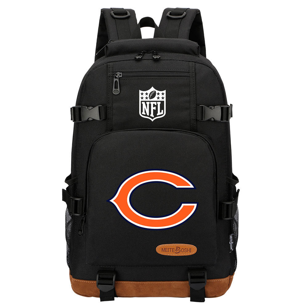 Chicago Bears Football Team Rugby Waterproof Backpack School Notebook Travel Bag