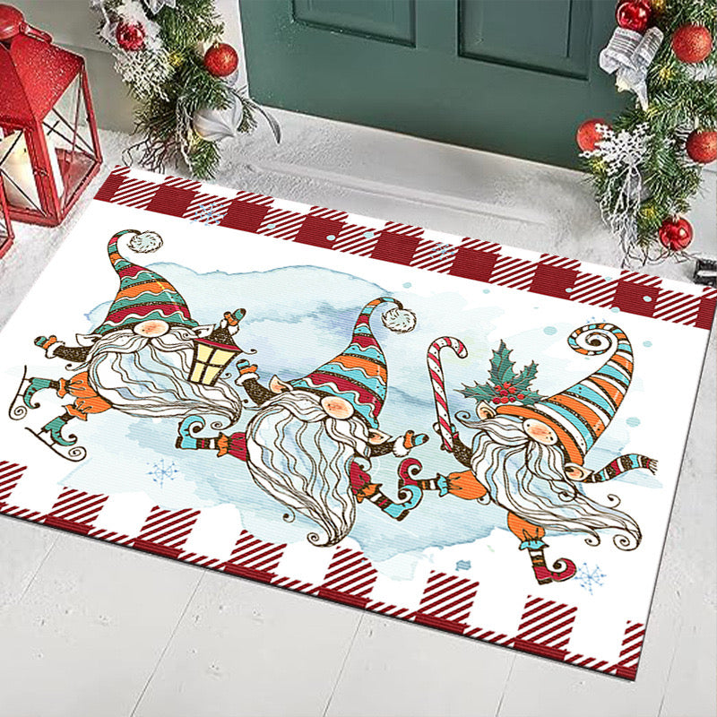 Christmas Carpet Living Room Bedroom Mats Kitchen Bathroom Rugs