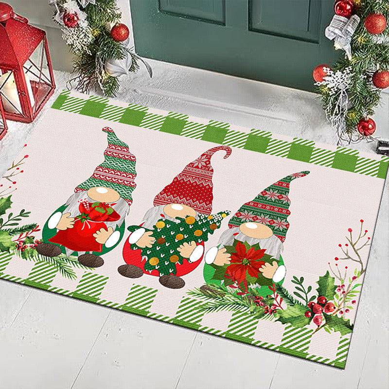 Christmas Carpet Living Room Bedroom Mats Kitchen Bathroom Rugs