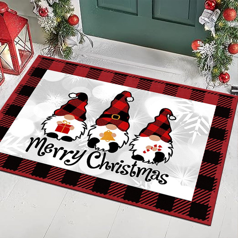 Christmas Carpet Living Room Bedroom Mats Kitchen Bathroom Rugs
