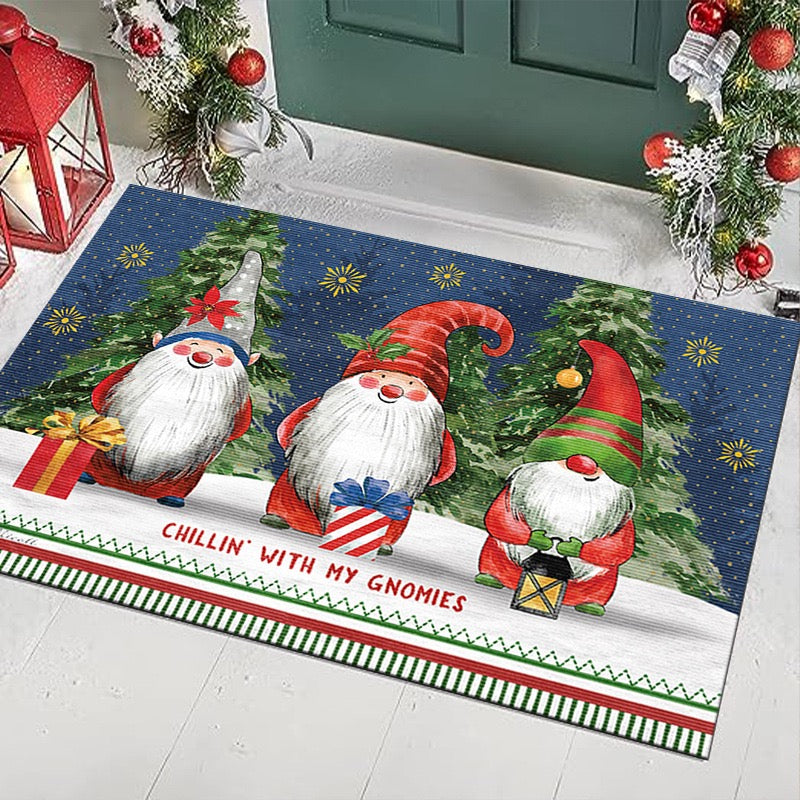 Christmas Carpet Living Room Bedroom Mats Kitchen Bathroom Rugs
