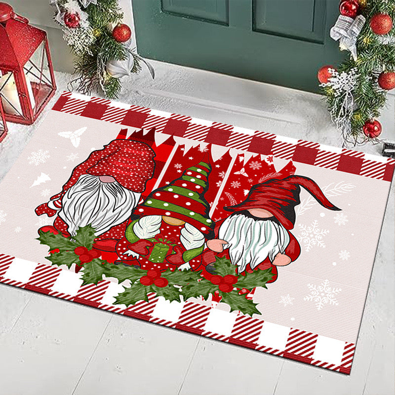 Christmas Carpet Living Room Bedroom Mats Kitchen Bathroom Rugs