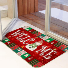 Christmas Tree Carpet Living Room Bedroom Mats Kitchen Bathroom Rugs