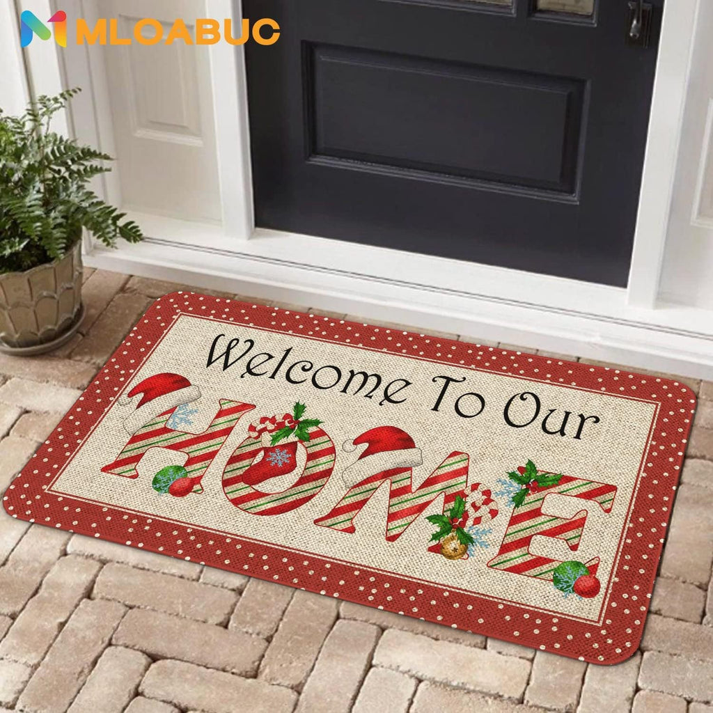 Christmas Tree Carpet Living Room Bedroom Mats Kitchen Bathroom Rugs