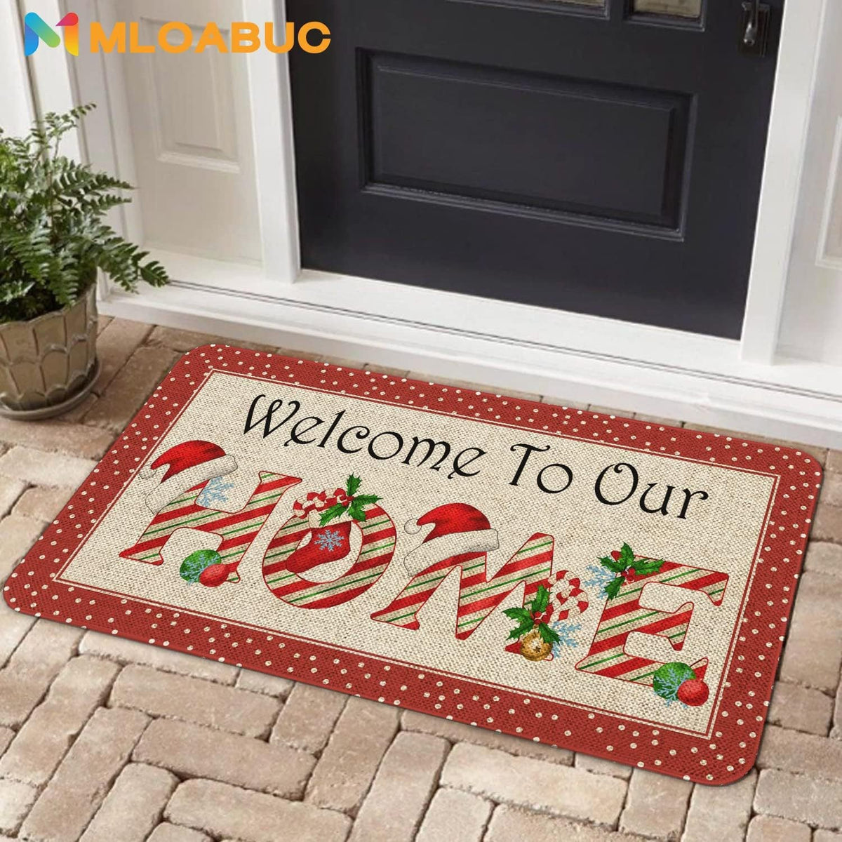 Christmas Tree Carpet Living Room Bedroom Mats Kitchen Bathroom Rugs