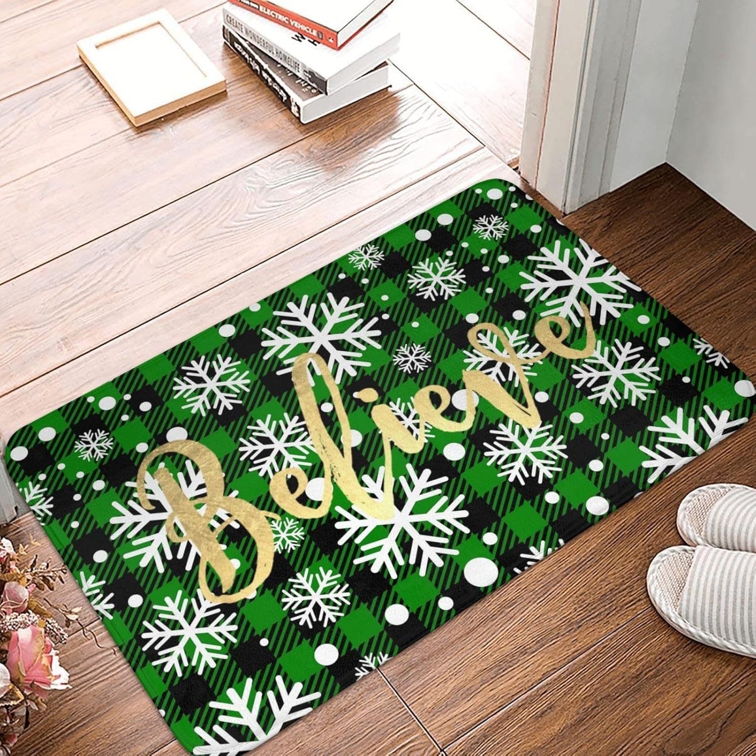 Christmas Tree Carpet Living Room Bedroom Mats Kitchen Bathroom Rugs