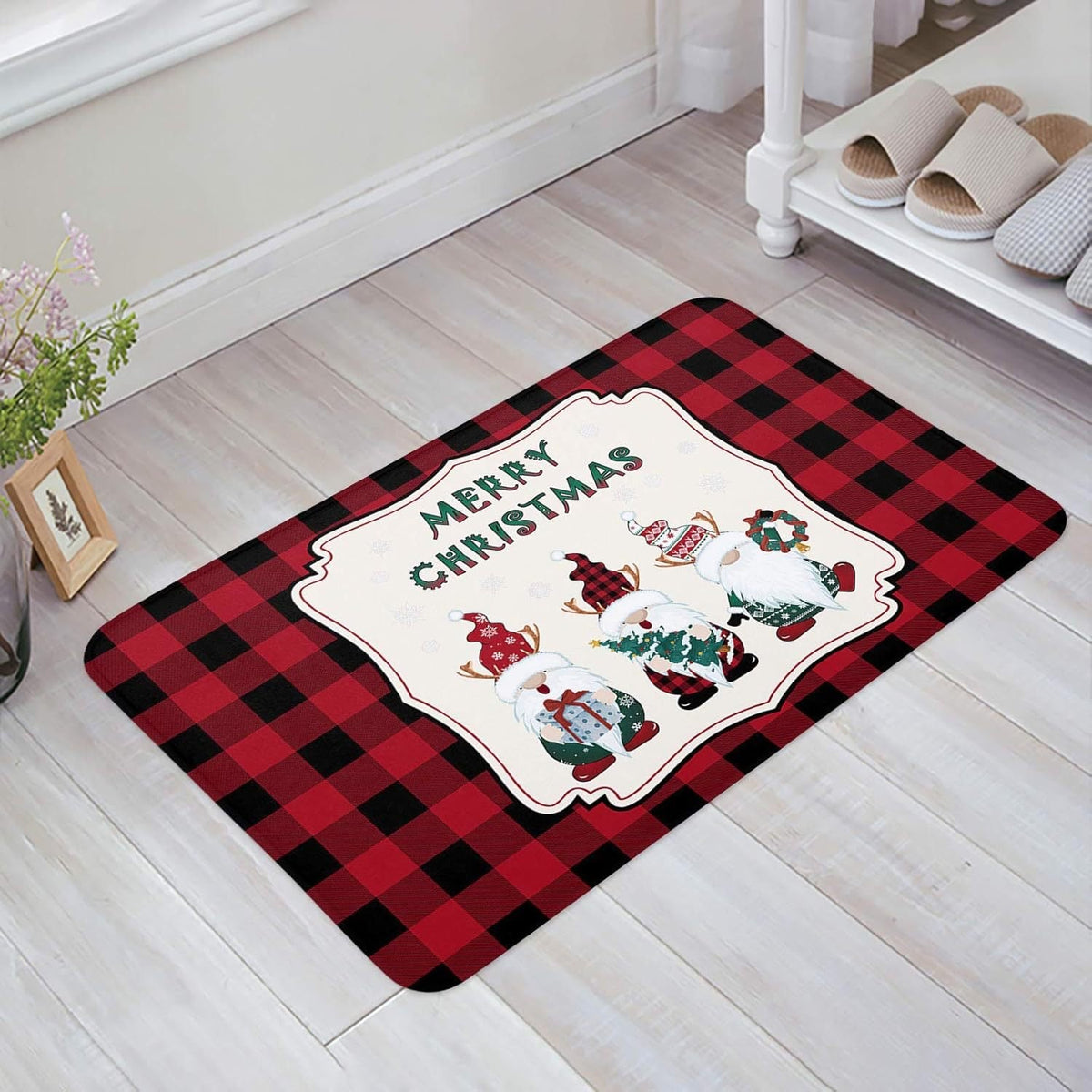 Christmas Tree Carpet Living Room Bedroom Mats Kitchen Bathroom Rugs